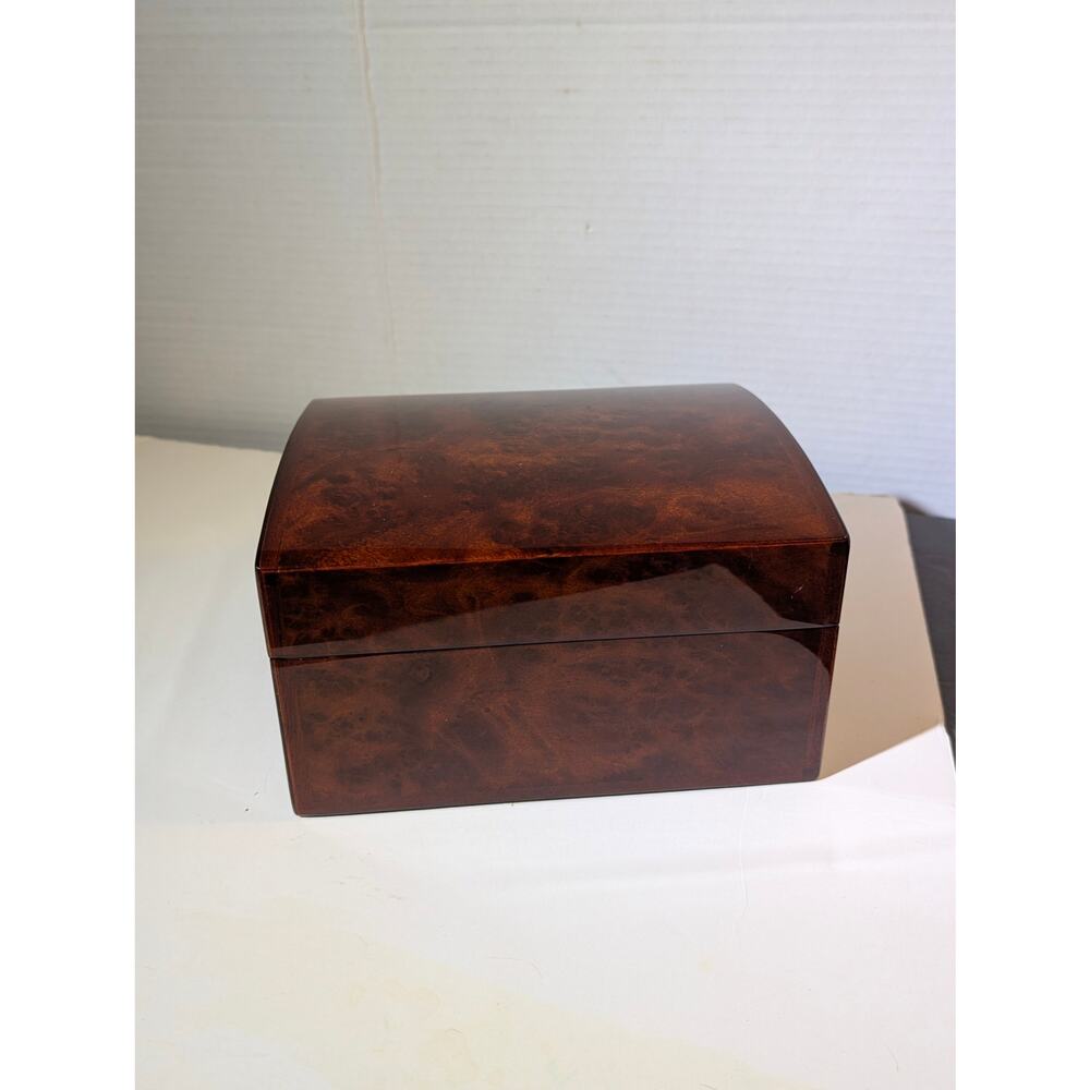 Breitling Luxury Burl Wood Watch Presentation Box High Gloss Timepiece Display - Picture 12 of 12